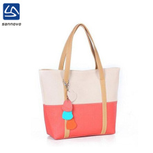 wholesale Casual fashionable pu leather custom tote bag